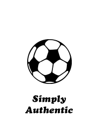 Simply Authentic Football White-Black