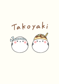 Shimaenaga and Takoyaki* -beige-