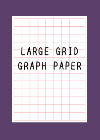 LARGE RED GRID GRAPH PAPER/DEEP PURPLE