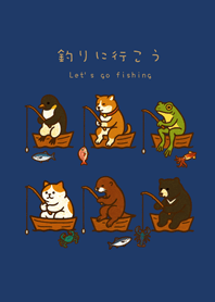 Let's go fishing(Navy blue)