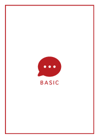 Simple&Basic ローズレッド×ホワイト