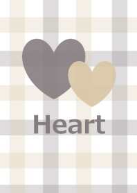 Beige and brown and heart from japan