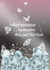 Black Pink : March aquamarine butterflie