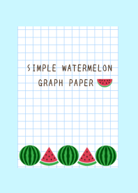 WATERMELON GRAPH PAPERj-LIGHT BLUE
