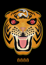 Tiger Lucky Number 8888 (Orange)