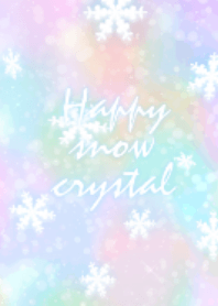 Happy snow crystal