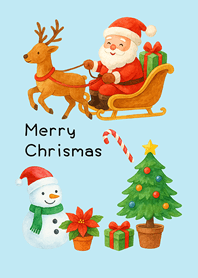 Merry Christmas(Light blue)