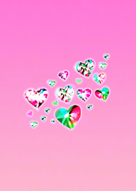 Lucky Heart Stone Pink Red