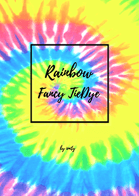 RAINBOW TIEDYE #Black .