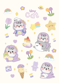 แมวน้อยน่ารักรักสีม่วง :)