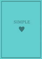 SIMPLE HEART =turquoise ocean=