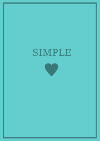 SIMPLE HEART =turquoise ocean=