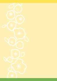 Simple Flowers2 on yellow JP