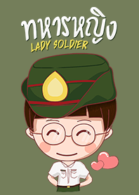 lady soldier so cute