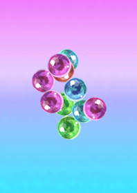 カラフルビー玉ピンク