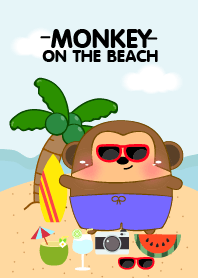 Monkey on the beach Theme