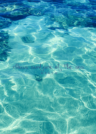 clean surface of the sea 15 -BLUE-