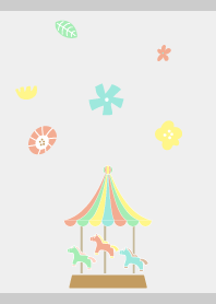Merry go round01 on gray