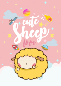 Cute Sheep Galaxy Love