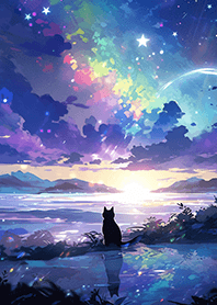 貓咪夢幻の星星天空❤
