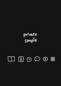 Private simple -black-