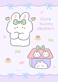 Cute bunny dessert :) :) :)