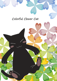 Colorful Clover Cat