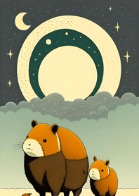 Ukiyo-e - Capybara 75a3C9
