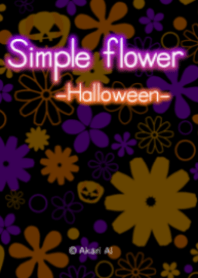 Simple flower -Halloween-