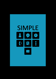 シンプル*ブルー&ブラック