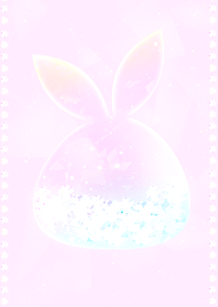 Crystal Pink Gold Rabbit
