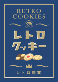 Retro cookies/blue