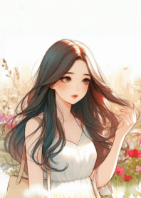 Cute and fresh woman drawing nov.9