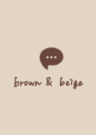 Simple brown & beige