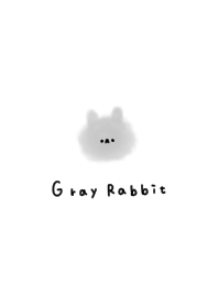 White and gray rabbit.