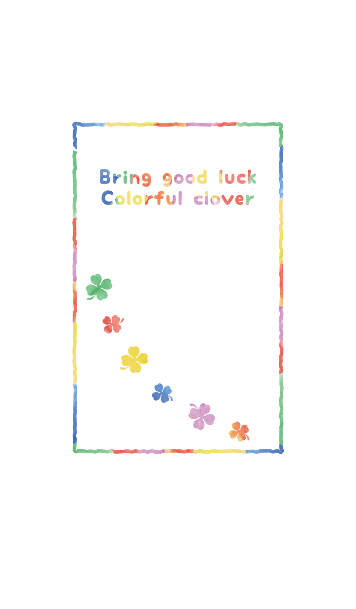 Bring good luck Colorful clover*
