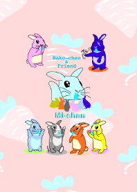 Hako-chan and friend Kisekae(Mi-chan)