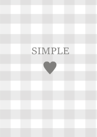 SIMPLE HEART :check gray