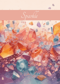 Gemstone Sparkle on pink & blue