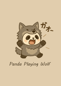 Panda Playing Wolf#3