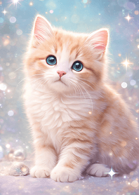 Sparkly Kitten | Dreamy Aqua Blue