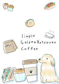 simple Golden Retriever coffee.