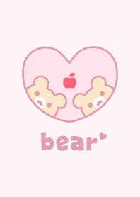 熊 蘋果 [粉]
