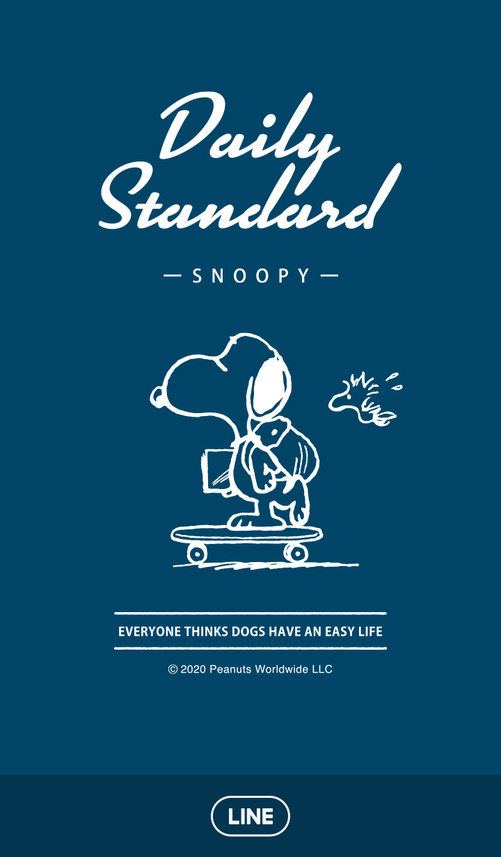 【主題】Snoopy Daily Standard（簡潔藍）