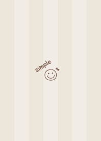Smile Ribbon =Brown= Stripe