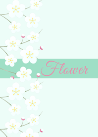 Flower 005-2 (Plum blossoms/Mint)