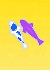 Koi that fulfills love Yellow