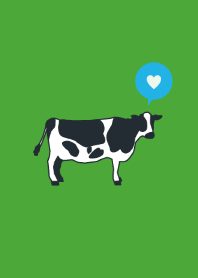 SIMPLE COW - Blue green -