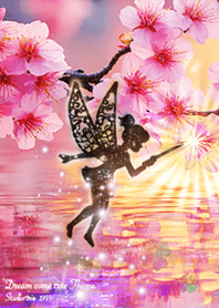 Tinkerbell and cherry blossoms*