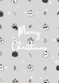 neko christmas1 / light grey
